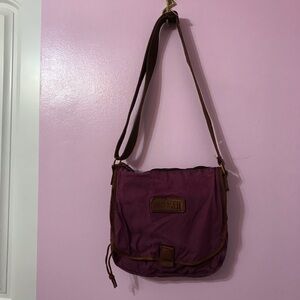 Duluth Trading Company canvas crossbody purse oil cloth sling bag